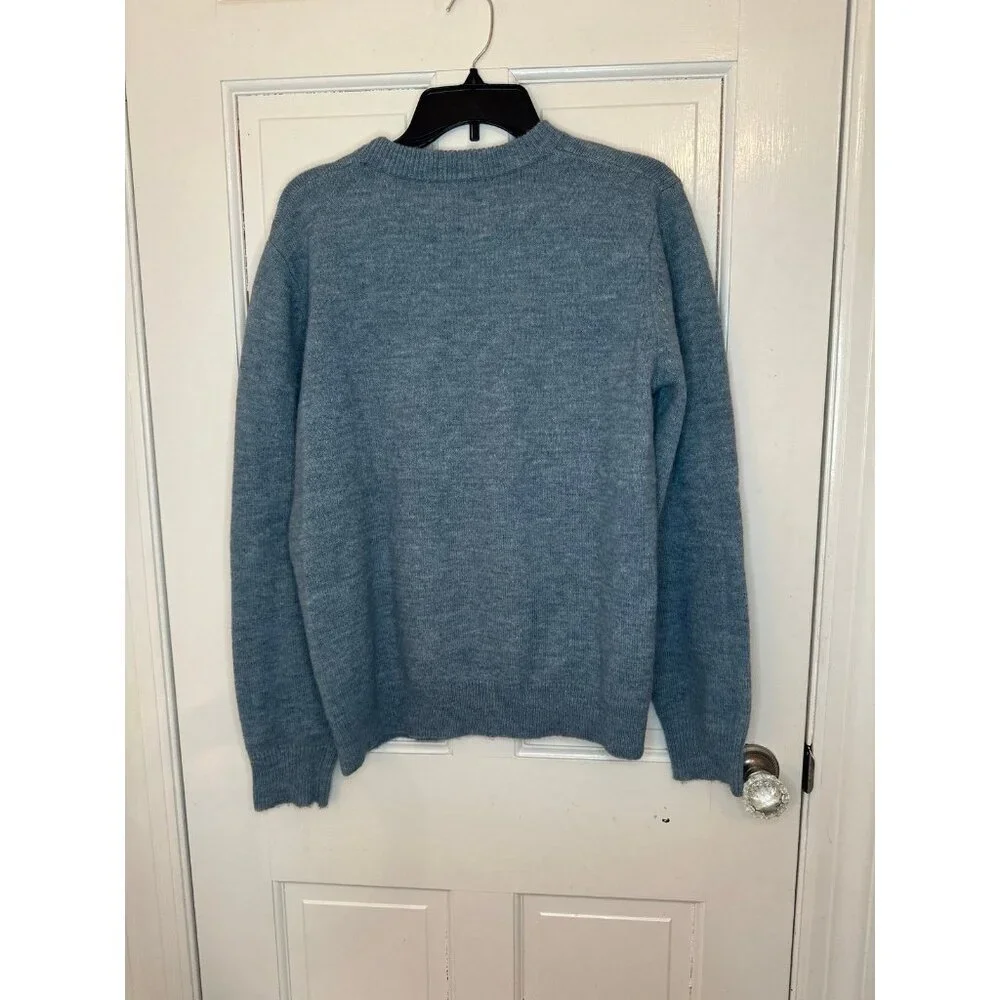 French Connection Dusty Blue Sweater size S NWT Damaged‎
